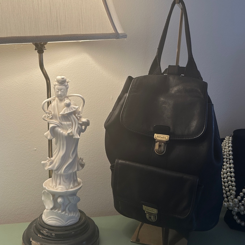 Escada Vintage leather backpack